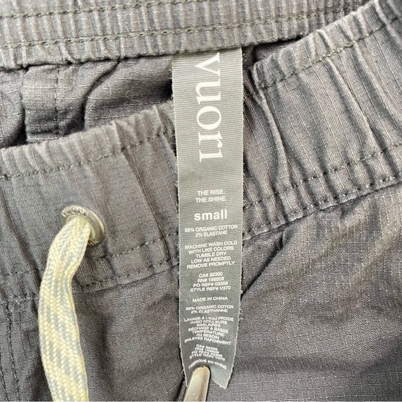 Vuori Gray Ripstop Drawstring Shorts 8” Inseam Men’s Size S Small - Picture 3 of 8